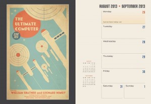 Star Trek 2014 16-month engagement calendar sample